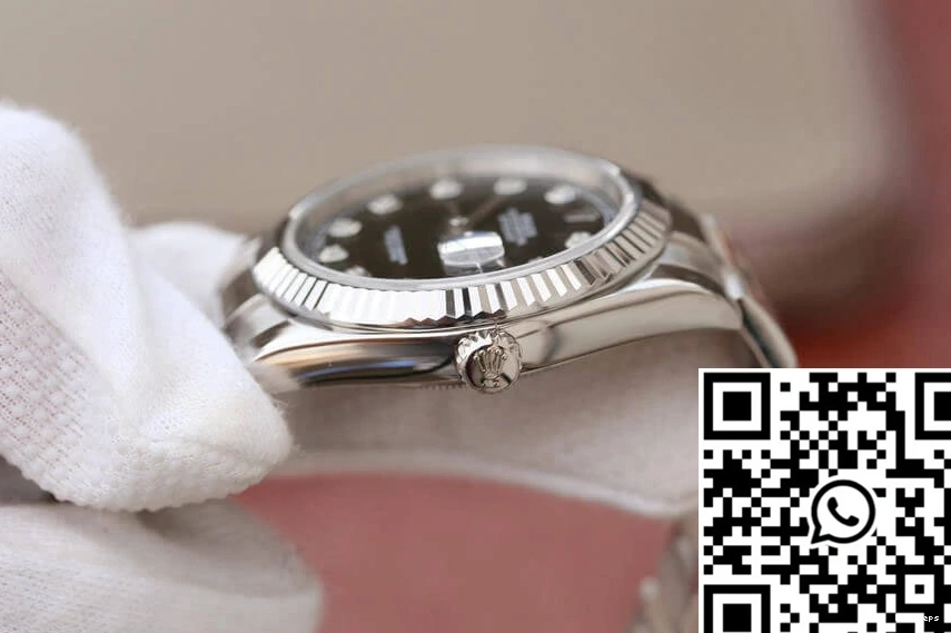 M126334-0011 Dial EW Factory Rolex Black Datejust 0501
